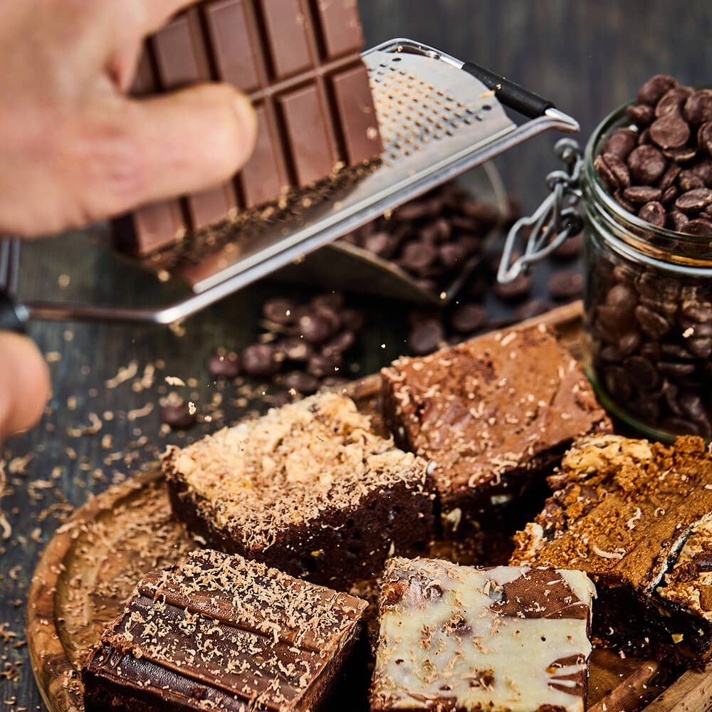 Alstons Confectionery freshly baked brownies and blondies delivered by post